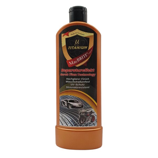MacBRITE µ TITANIUM Autopolitur Hochglanz-Politur mit Repair-Effekt 500ml